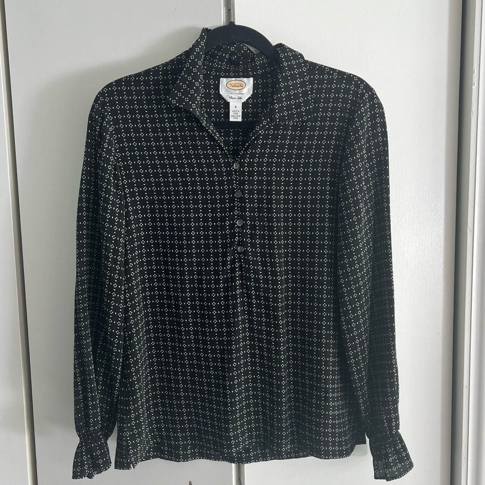 Talbots Collared Silk Blouse